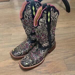 Johnny Ringo Western Boots Square Toe Size 7